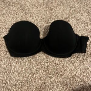Strapless Black Bra
